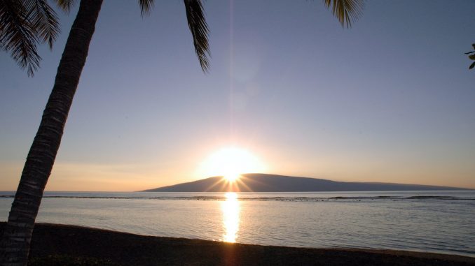sunset over Kaho'olawe