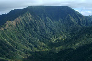 カアラ　オアフ島　ハワイの山