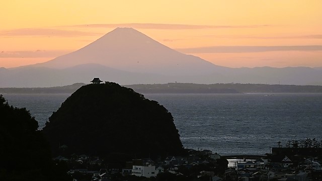 鋸南町から見た富士山